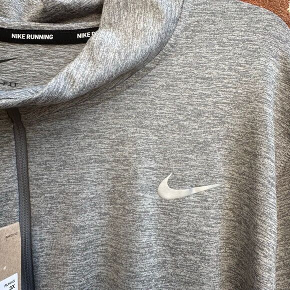 Nike Element Womens 1/2 Zip Running Top gray Plus Size 1X NWT - Picture 10 of 15